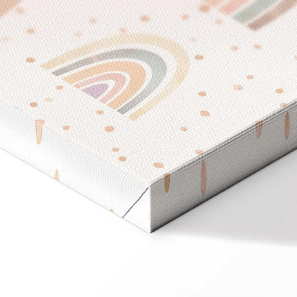 Quadro - Spring - Pastel Rainbows with Hearts on a Rainy Day
