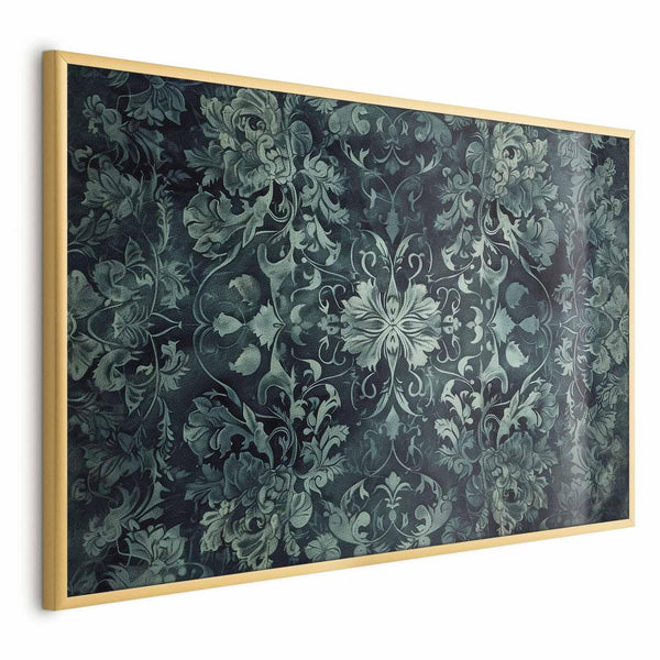 Poster - Carpet Ornaments in Emerald Shades
