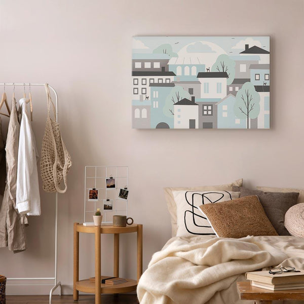 Quadro - Colorful Town (1 Part) Wide