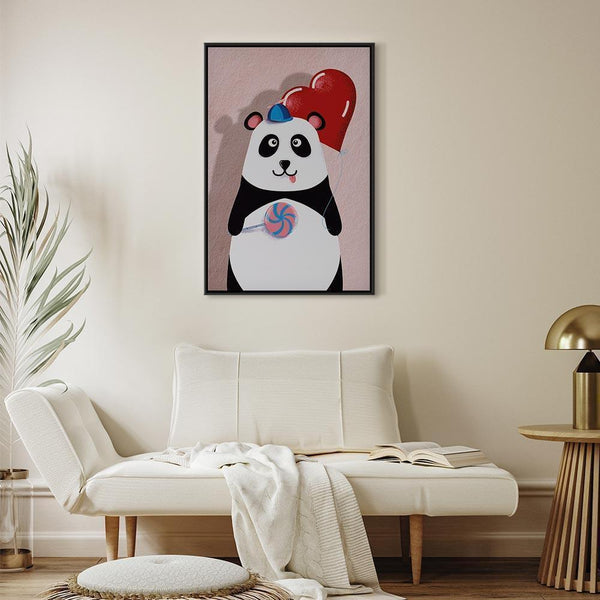 Quadro - Panda with a Balloon (1 Part) Vertical
