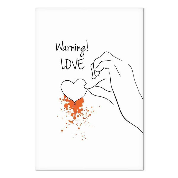 Quadro - Warning! Love (1 Part) Vertical
