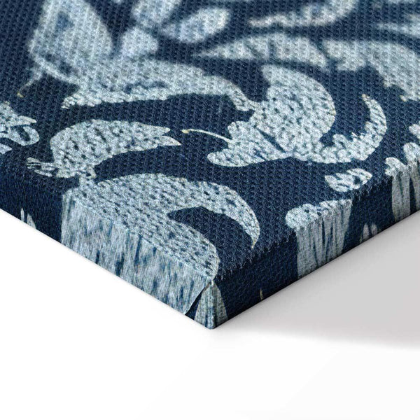 Quadro - Retro Ornament Decorative Motif in Worn Blues