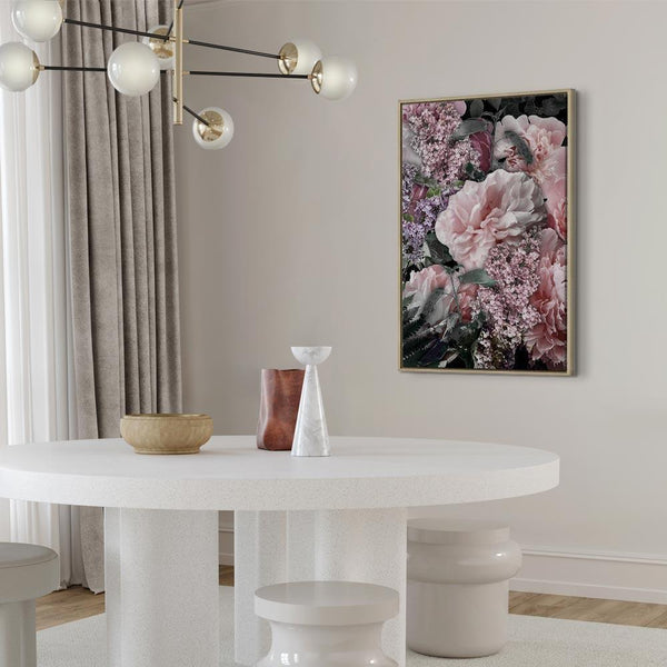 Quadro - Among Flowers (1-part) - Blooming Plants in Nature's Colors