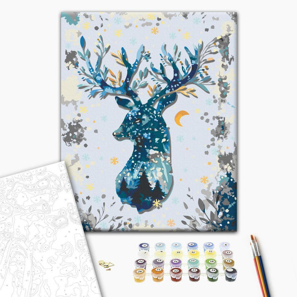 Quadro fai da te - Nightly Deer