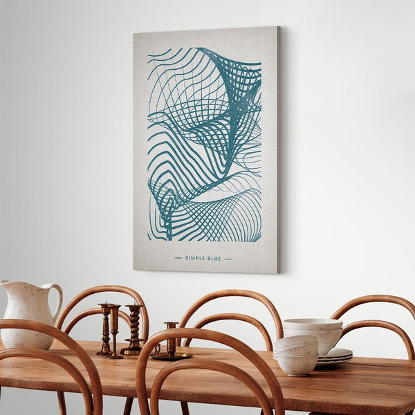 Quadro - Simple Blue (1 Part) Vertical