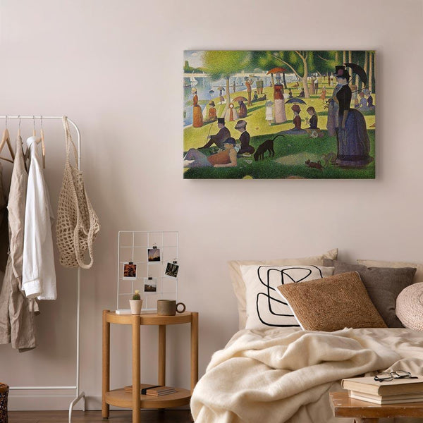Quadro - Georges Seurat – Sunday Afternoon on the Island of La Grande Jatte