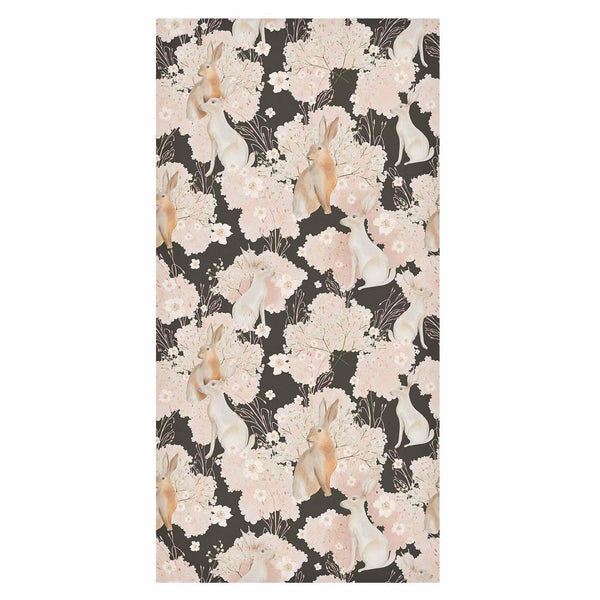 Tappezzeria murale - White and beige hares