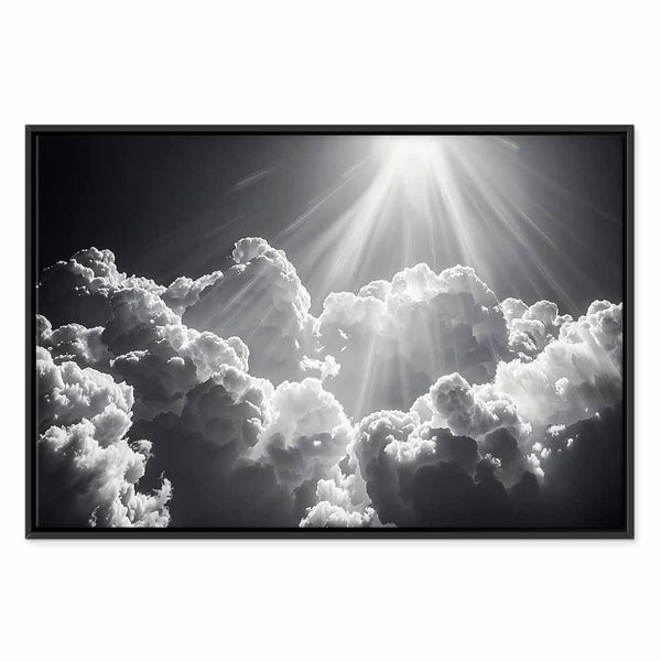 Quadro - Hope in the Clouds: Inspiring Rays of the Sun – Awaken Emotions