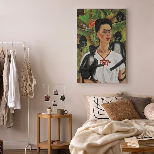 Quadro - Frida Kahlo – Self-Portrait with Monkeys