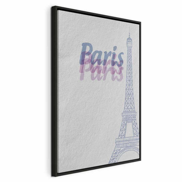 Quadro - Paris in Watercolours (1 Part) Vertical