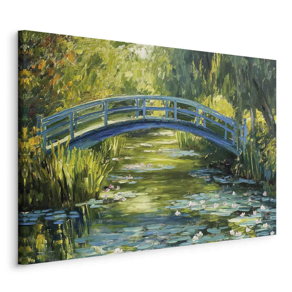 Quadro - Impressionist bridge - painting of a bridge against a picturesque background