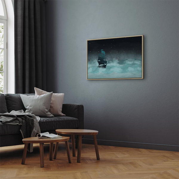 Quadro - Night Waves (1 Part) Wide - Second Variant