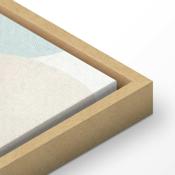 Quadro - Cloudy Night Sky - Moons in Brown and Beige Hues Among Clouds and Numerous Little Stars on a Light Background