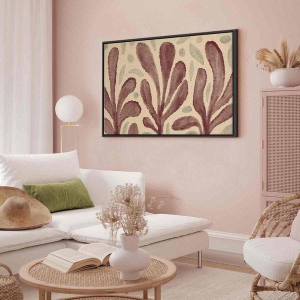 Quadro - Leaves and spots – large vibrant shapes inspired by Matisse