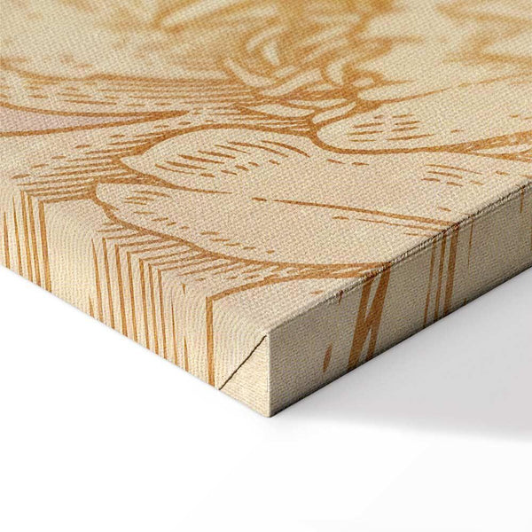 Quadro - Golden Mosaic of Nature (1 Part) Wide