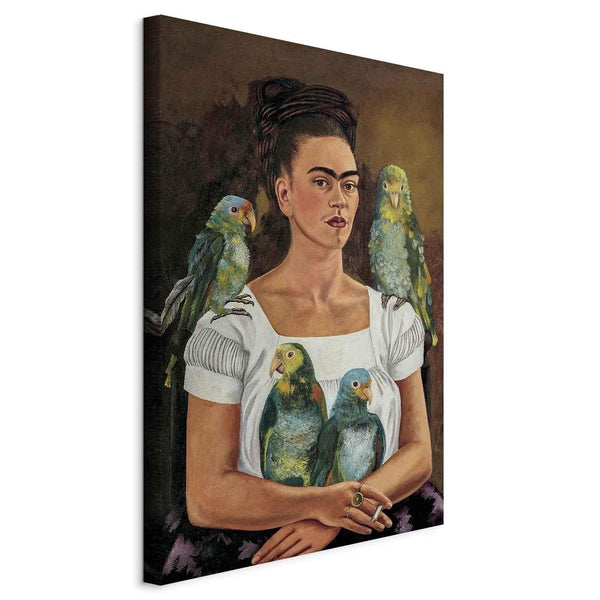Quadro - Frida Kahlo – Me and My Parrots