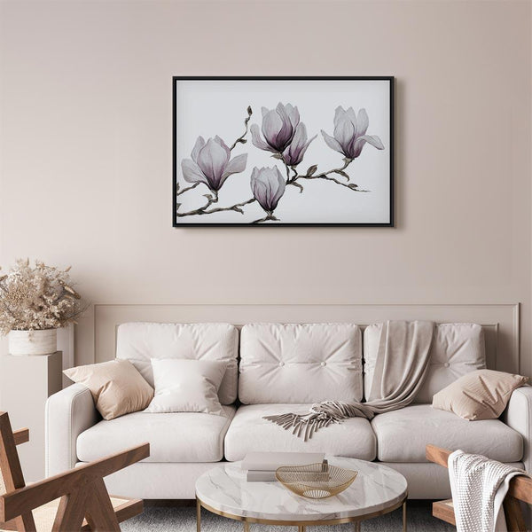 Quadro - Painted Magnolias (1 Part) Wide