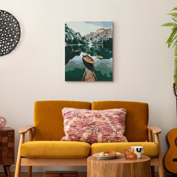 Quadro fai da te - Boats in the Dolomites