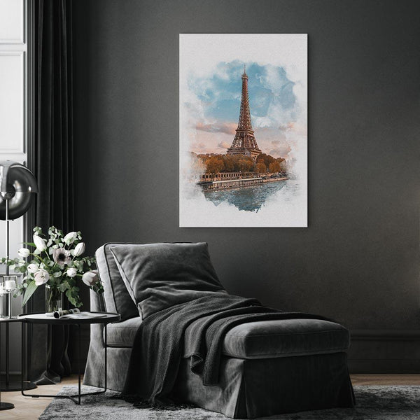 Quadro - Paris View (1 Part) Vertical