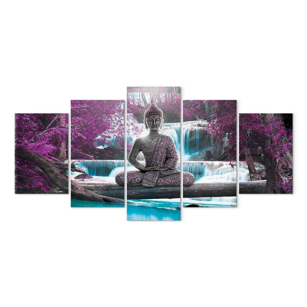 Quadro - Waterfall and Buddha