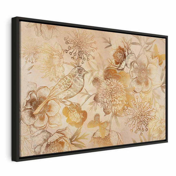 Quadro - Golden Mosaic of Nature (1 Part) Wide