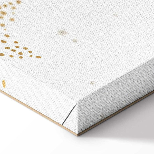 Quadro - Fairy-Tale Galaxy - Phases of the Moon in Yellow Tones Among Stars in Beige and Ash Colors with Stardust