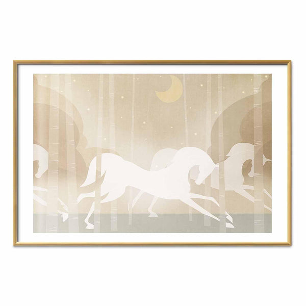 Poster - Galloping Horses