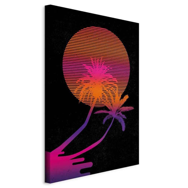 Quadro - Palm at Sunrise (1 Part) Vertical