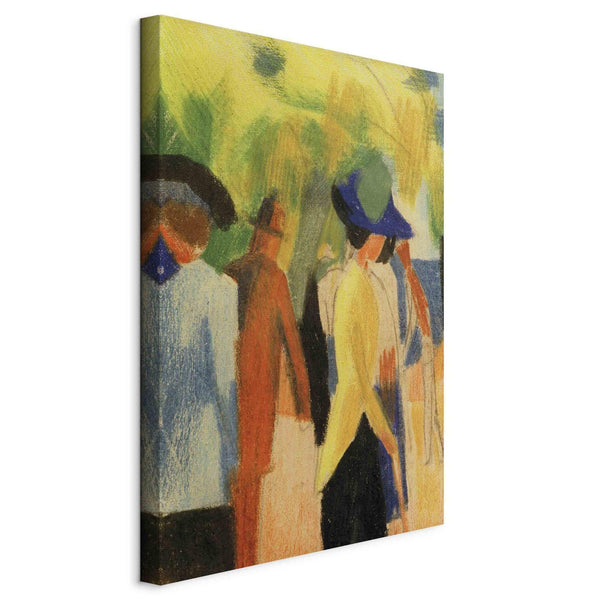 Quadro - August Macke – Walker under trees (Walker in the park)