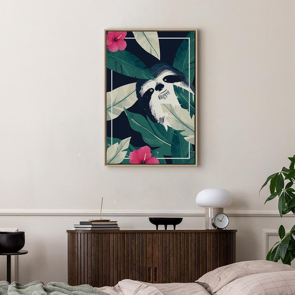 Quadro - Sloth in the Tropics (1 Part) Vertical