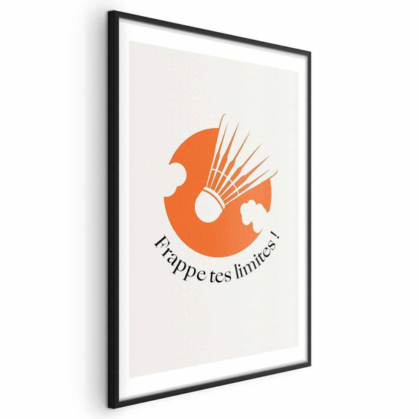 Poster - Shuttlecock Against the Orange Sun