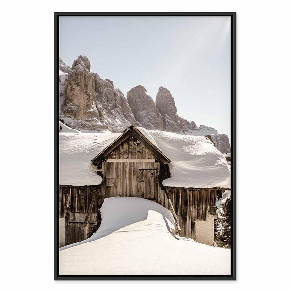 Quadro - Winter in the Dolomites (1 Part) Vertical