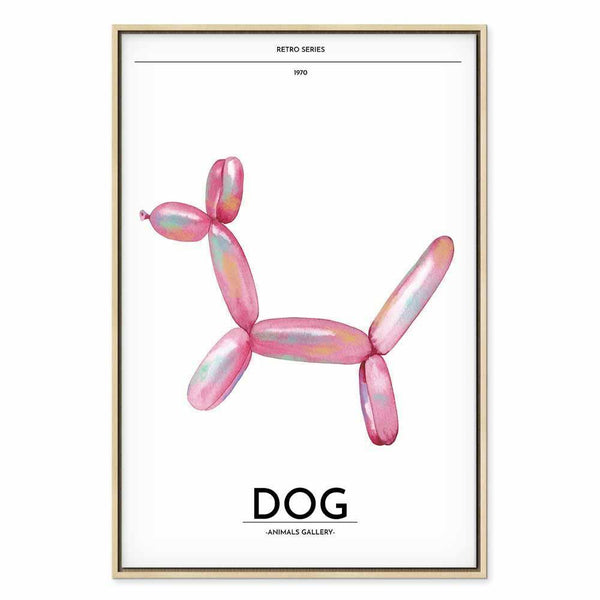 Quadro - Holo-Dog - Colorful Dog in Retro Style