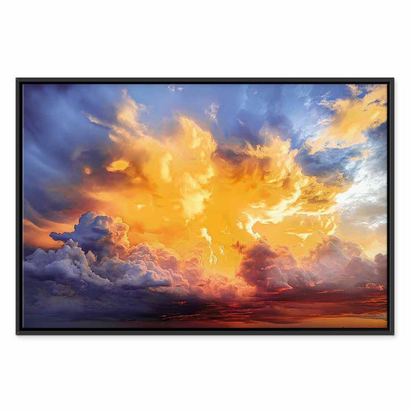 Quadro - Beautiful Sunset - Clouds in Warm Shades