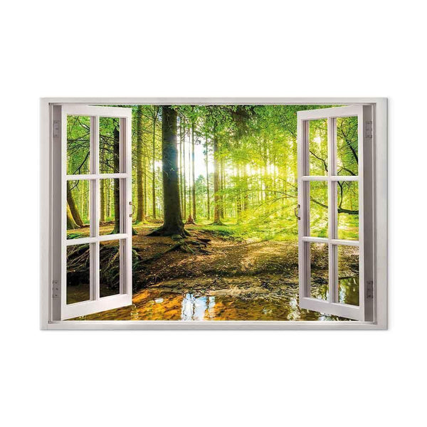 Quadro - Window: View on Forest