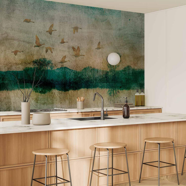 Carta da parati - Golden Ducks