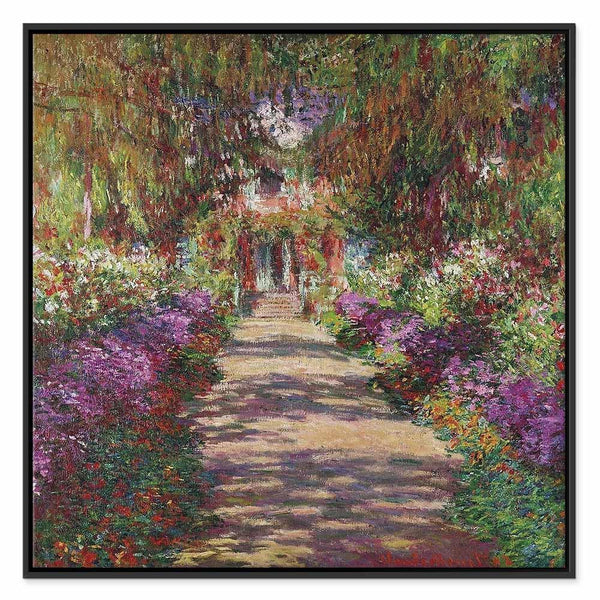 Quadro - Claude Monet – A Pathway in Monet's Garden