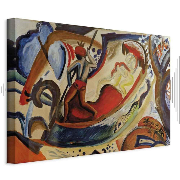 Quadro - August Macke – Nackte Mädchen in der Barke