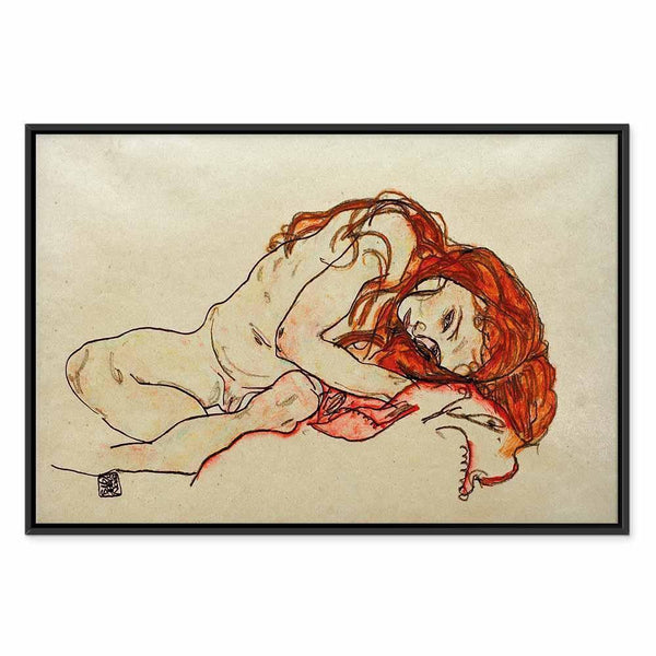 Quadro - Egon Schiele – Crouched Girl With Bowed Head