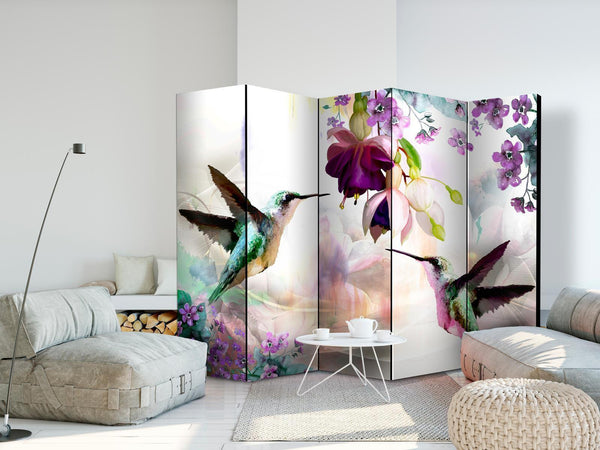 Paravento - Hummingbirds and Flowers II