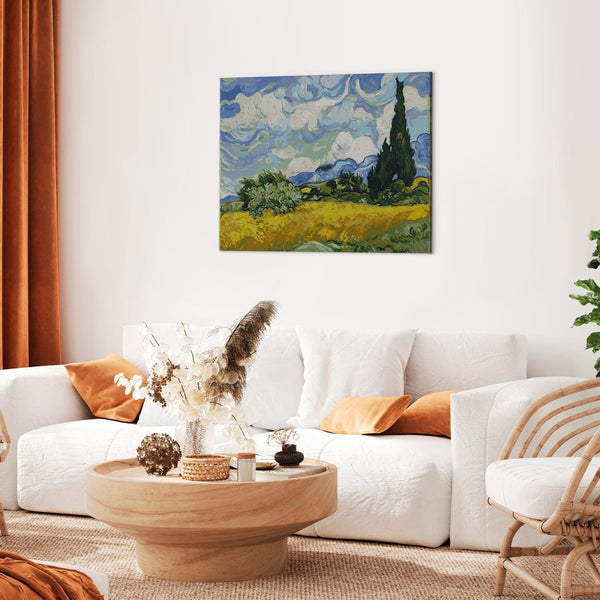 Quadro fai da te - Vincent Van Gogh – Wheat Field with Cypresses