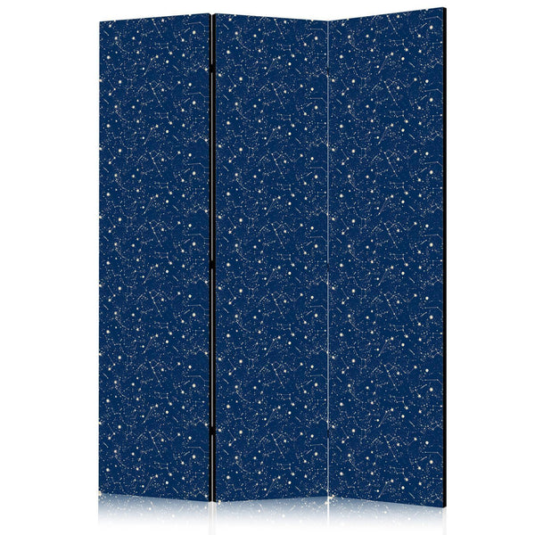 Paravento - Cosmic Inspirations - Pattern with Stars and Constellations on a Dark Background