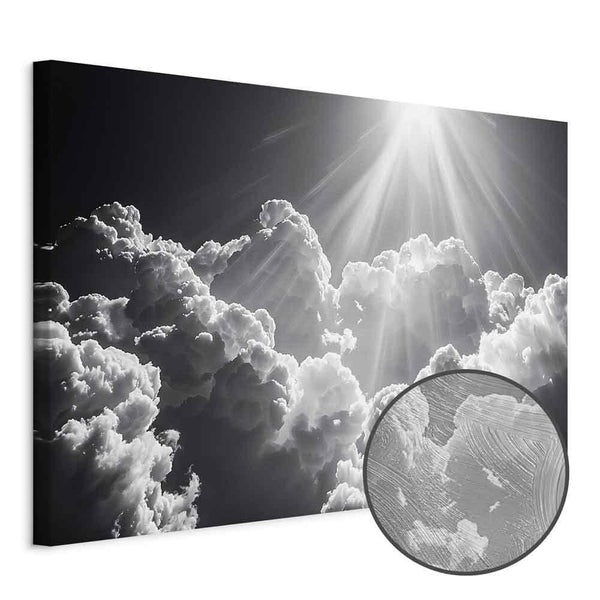 Quadro - Hope in the Clouds: Inspiring Rays of the Sun – Awaken Emotions