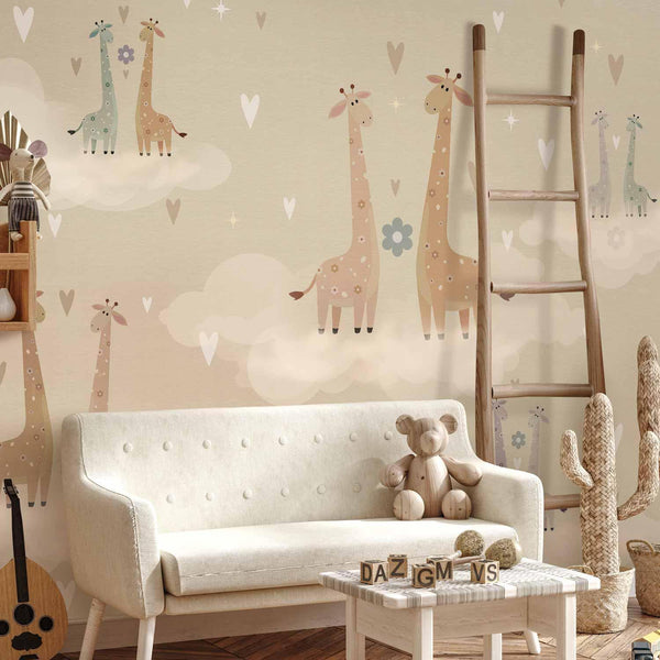 Carta da parati - Giraffes in Love