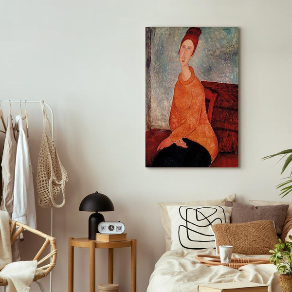 Quadro - Amedeo Modigliani – Jeanne Hebuterne in a Yellow Sweater