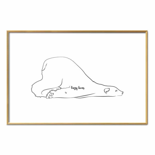 Poster - Lazy Bear