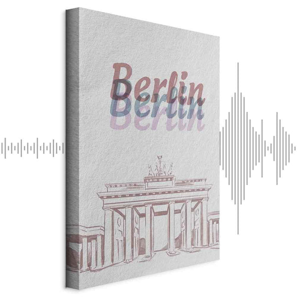 Quadro - Berlin in Watercolours (1 Part) Vertical