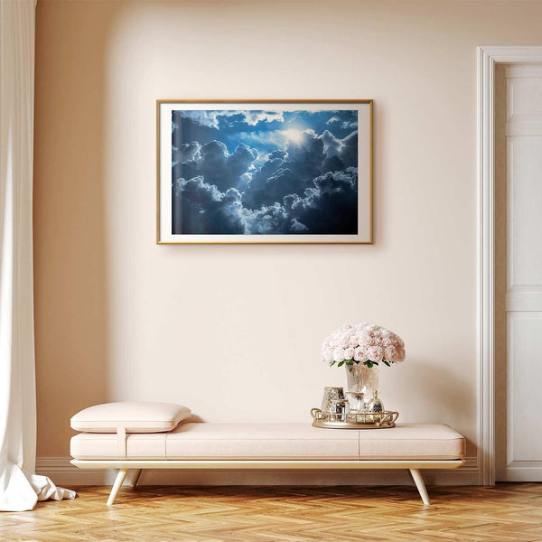 Poster - Lively Scene: The Sun Battling the Clouds