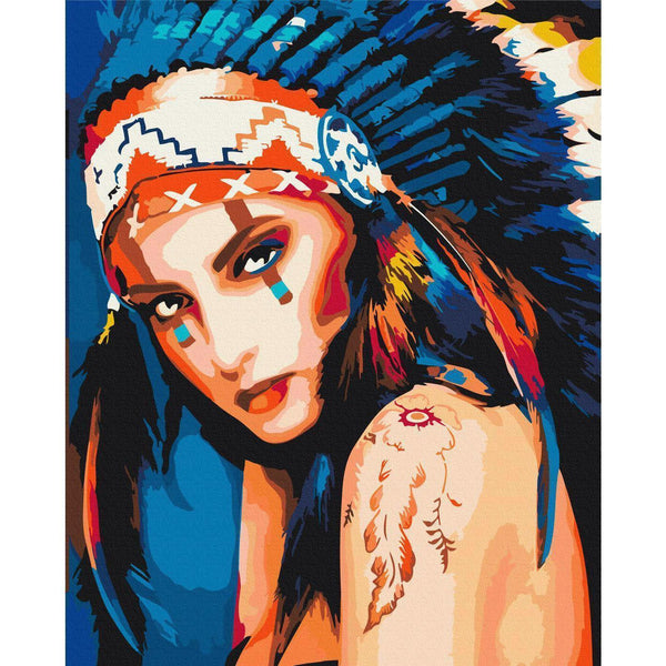 Quadro fai da te - Native American Girl