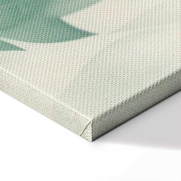 Quadro - Watercolor Botanical Motif Delicate Green-Beige Leaves